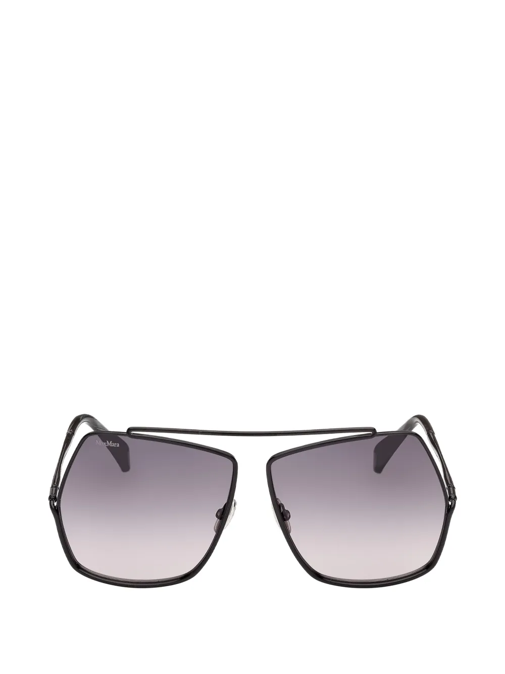 Max Mara Eyewear geometric-frame sunglasses - Nero