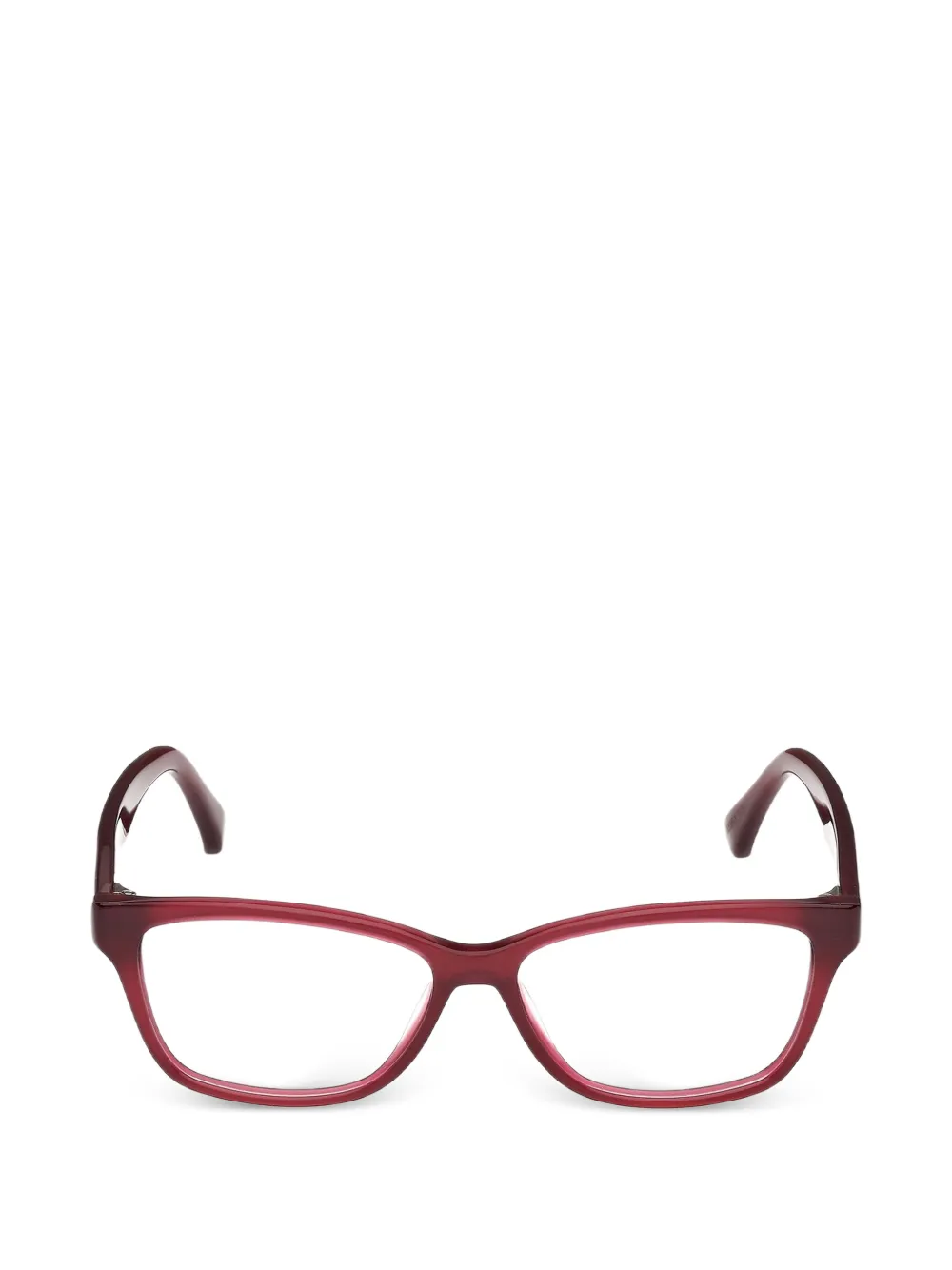 Max Mara Eyewear rectangle-frame glasses - Rosso