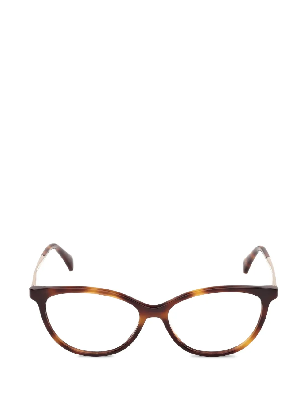 Max Mara Eyewear havana oval-frame glasses - Marrone