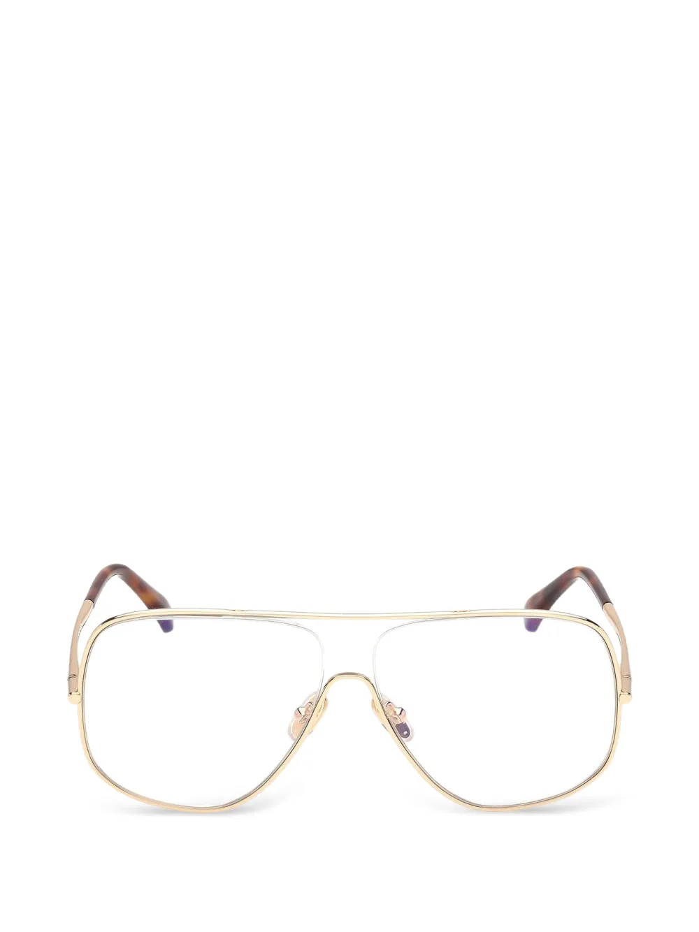 Max Mara Eyewear pilot-frame glasses - Oro