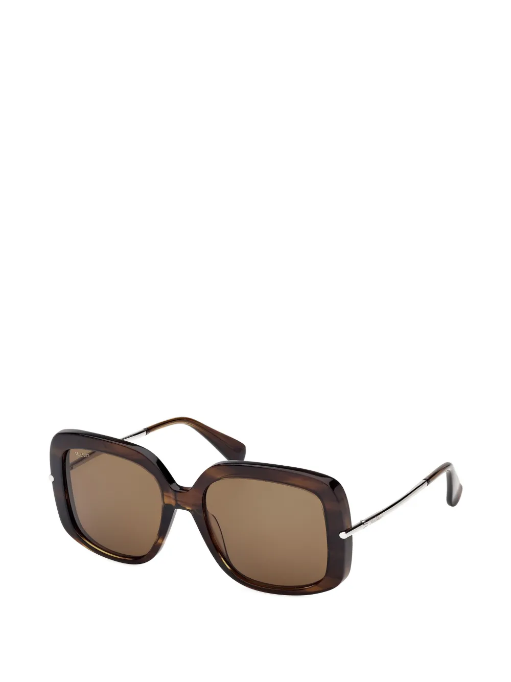 Max Mara Eyewear Zonnebril met vierkant montuur Bruin