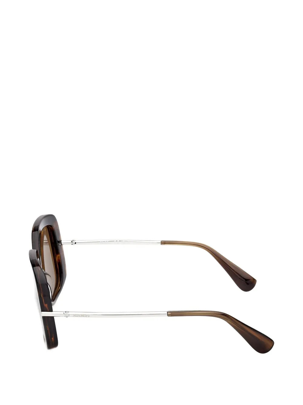 Max Mara Eyewear Zonnebril met vierkant montuur Bruin