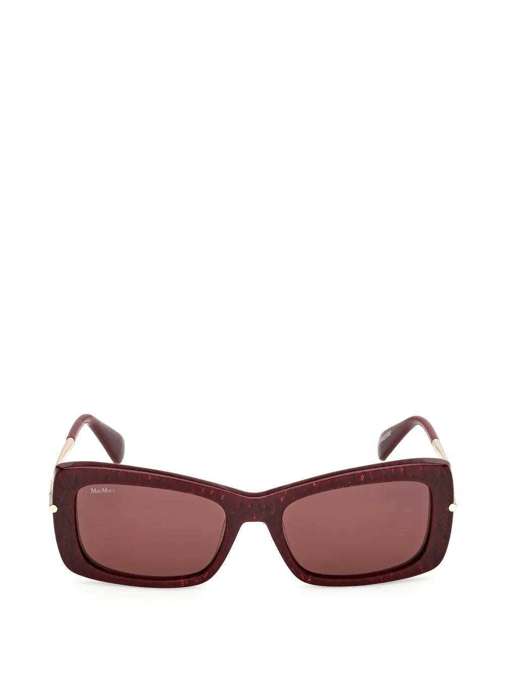 Max Mara Eyewear rectangle-frame sunglasses - Rosso