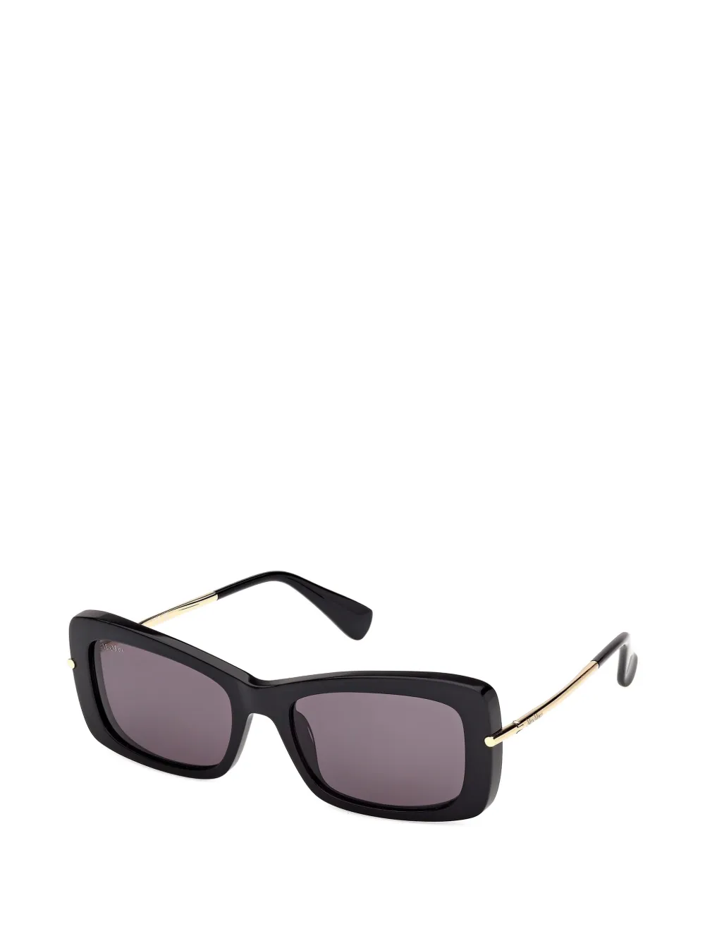  Max Mara Eyewear Rectangular-frame Sunglasses - Black 
