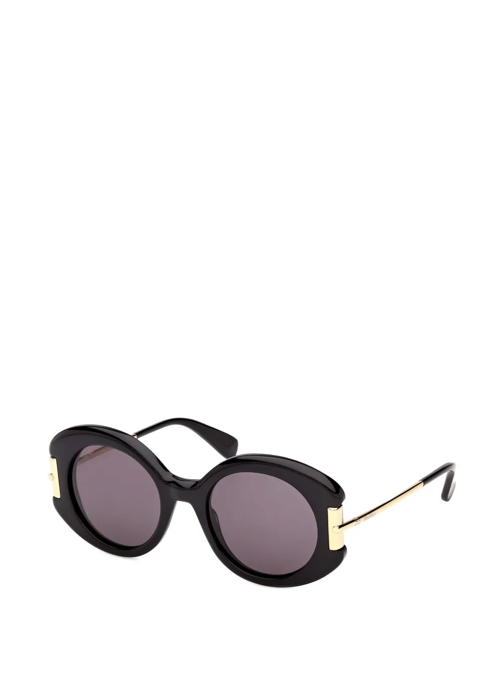 Max Mara Eyewear Zonnebril met rond montuur Zwart