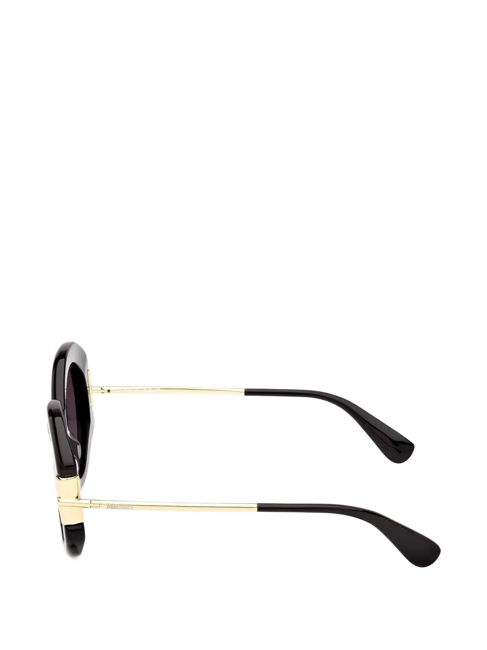 Max Mara Eyewear Zonnebril met rond montuur Zwart