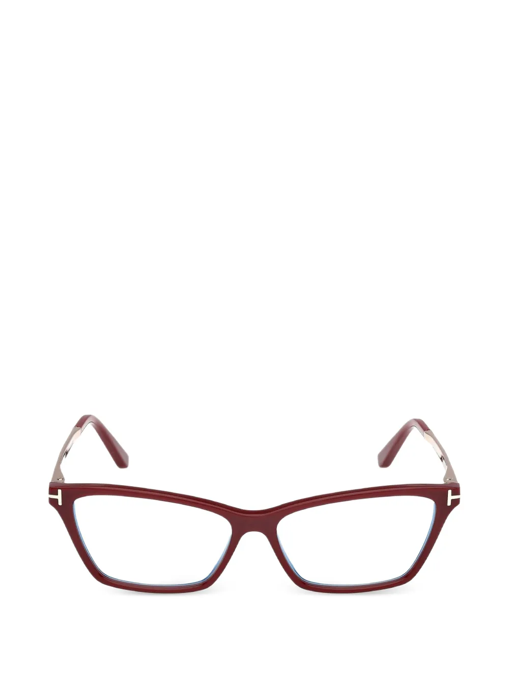TOM FORD Eyewear cat-eye frame glasses - Rosso