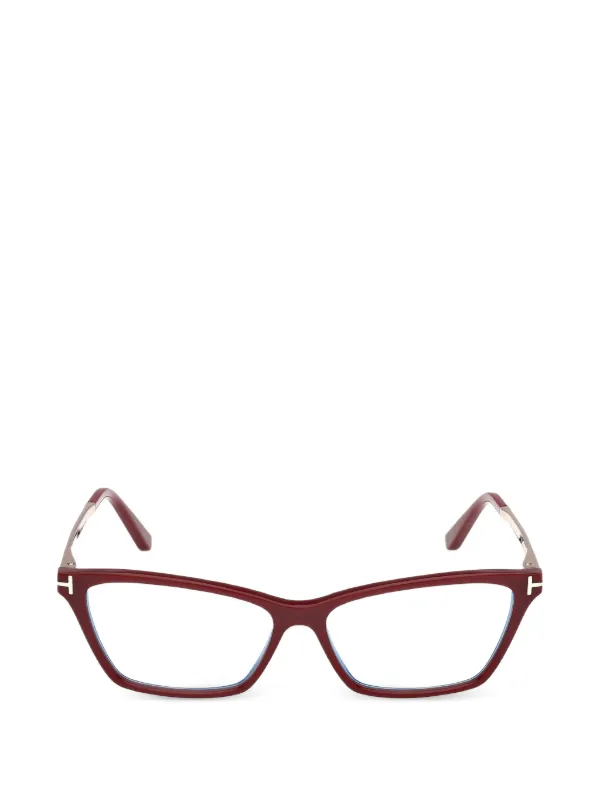 TOM FORD Eyewear キャットアイメガネフレーム | レッド | FARFETCH JP