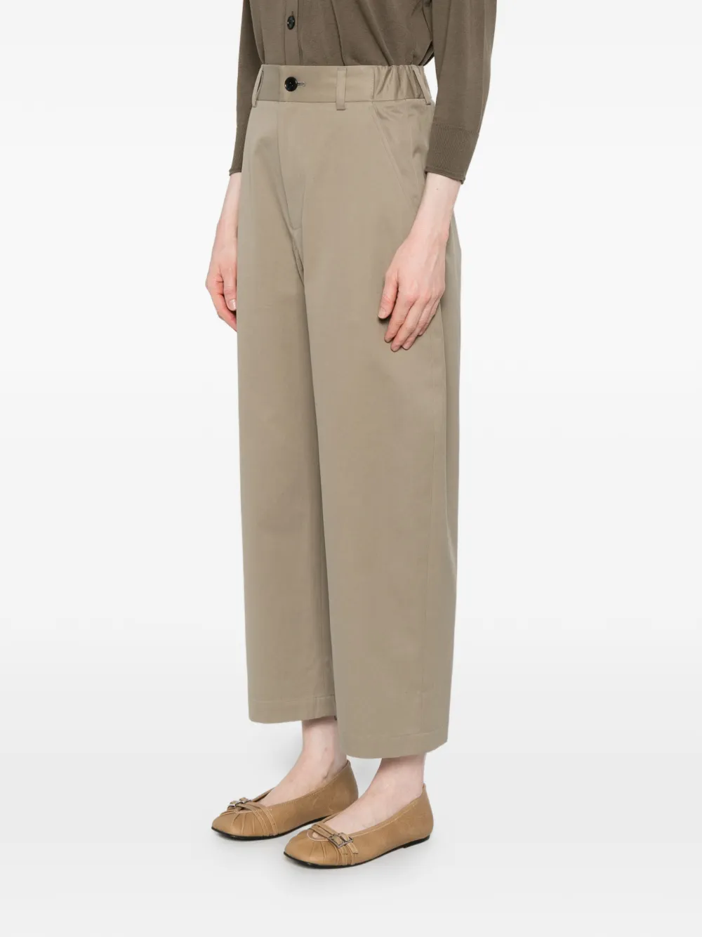  Nicholson & Nicholson Elasticated Trousers - Green 