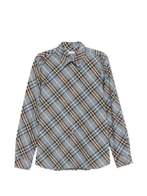 Burberry check button shirt