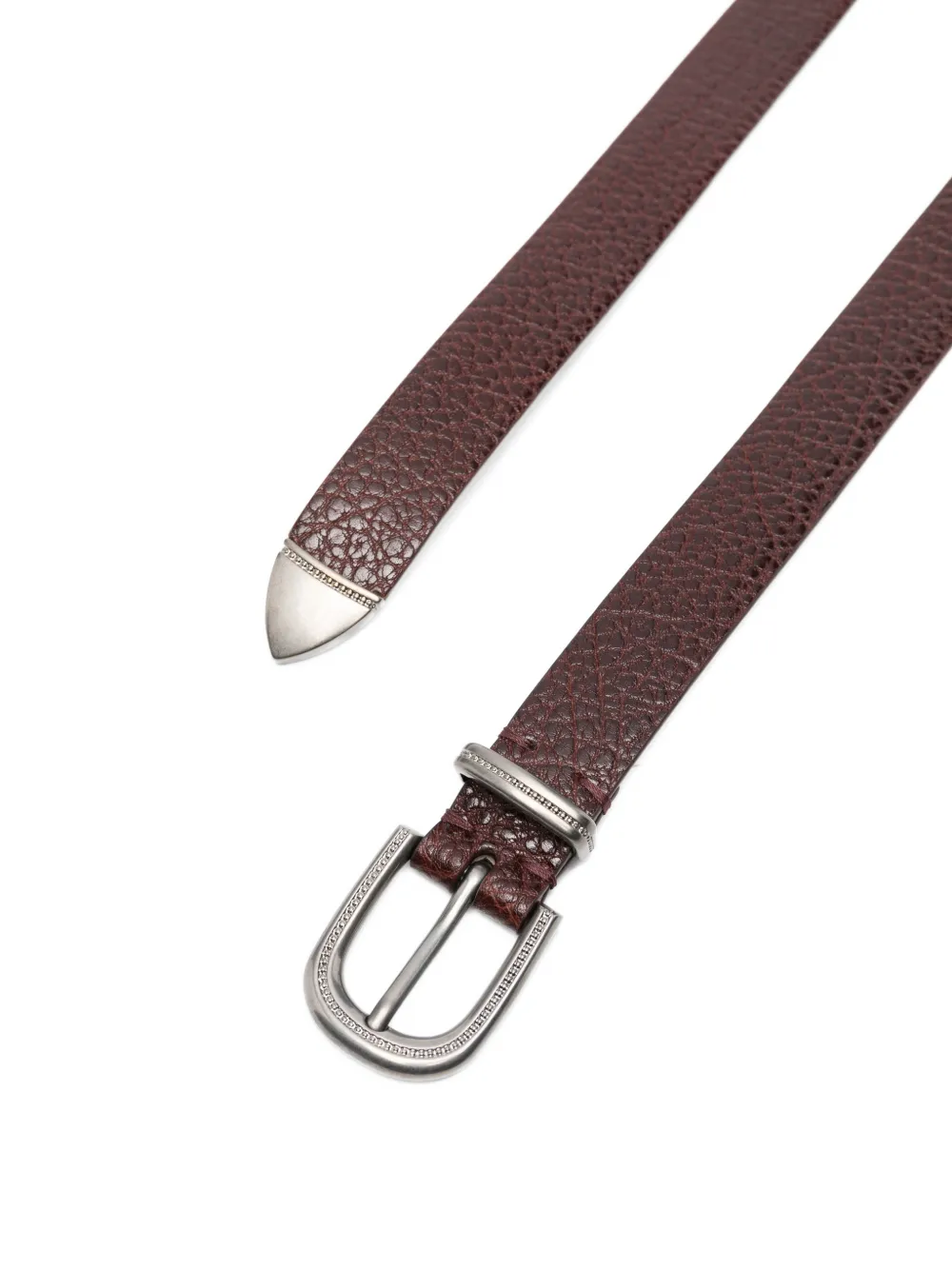  Brunello Cucinelli Textured Buckle Belt 