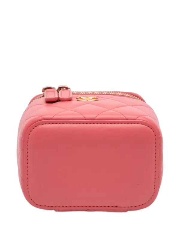 CHANEL Pre-Owned 2020 ミニ マトラッセ ラムスキン パール クラッシュ