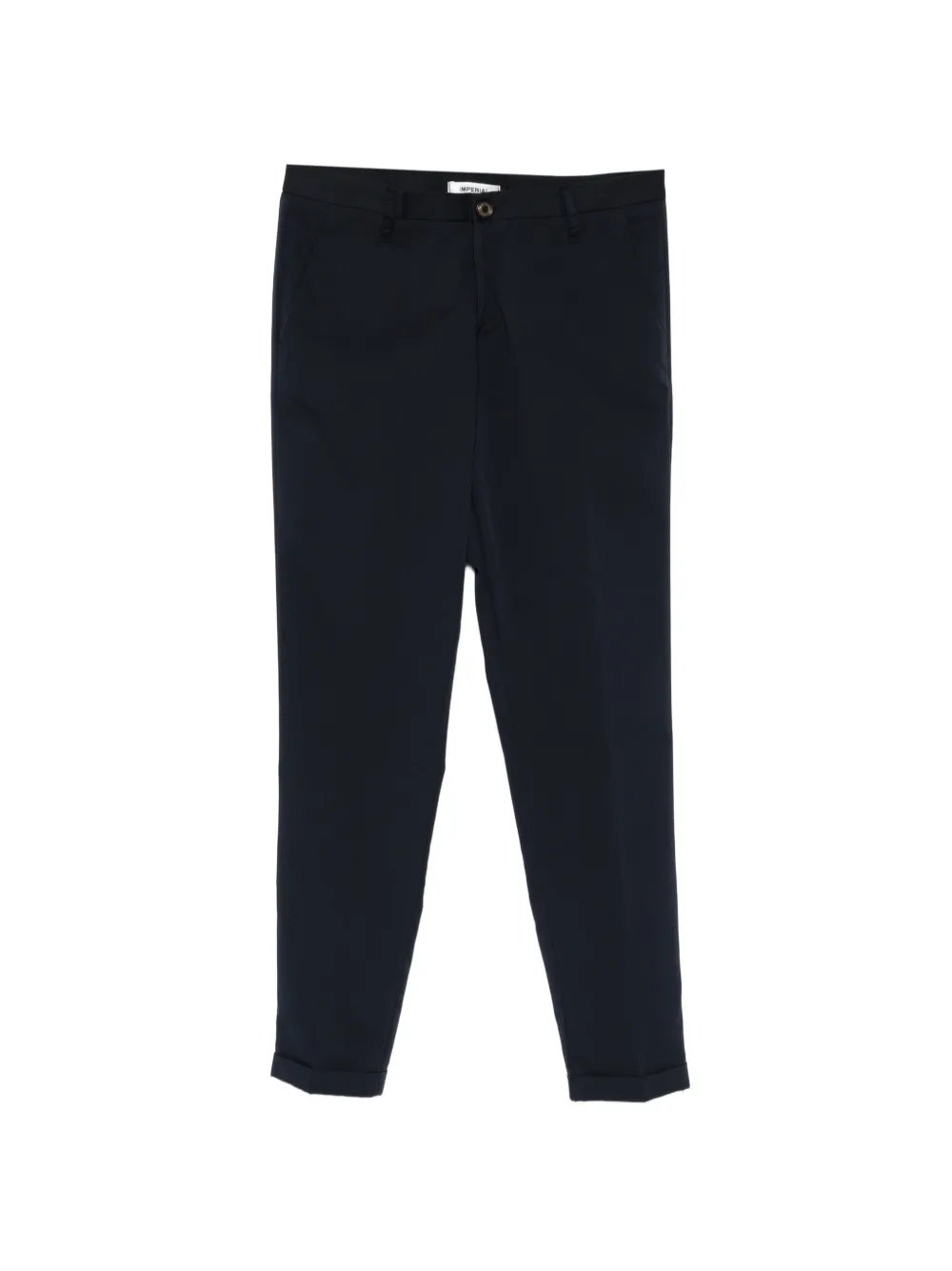 IMPERIAL cuffed-hem trousers - Blu