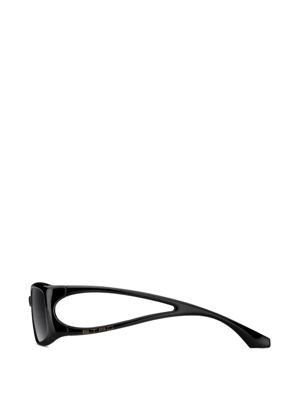  Etro Logo Rectangle Sunglasses - Black 