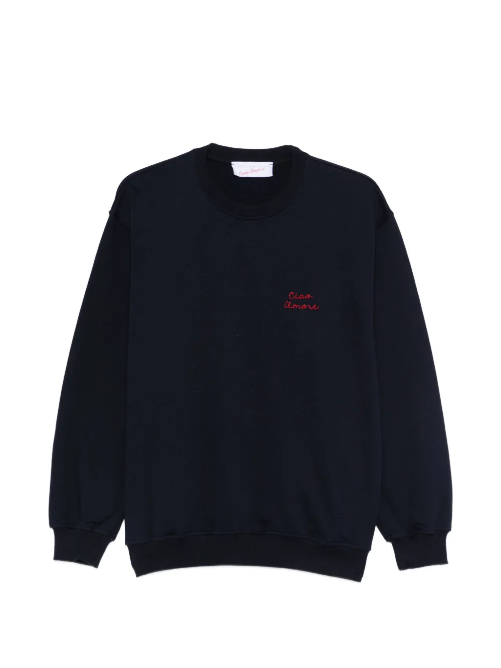 Giada Benincasa embroidery long-sleeve sweatshirt - Blu