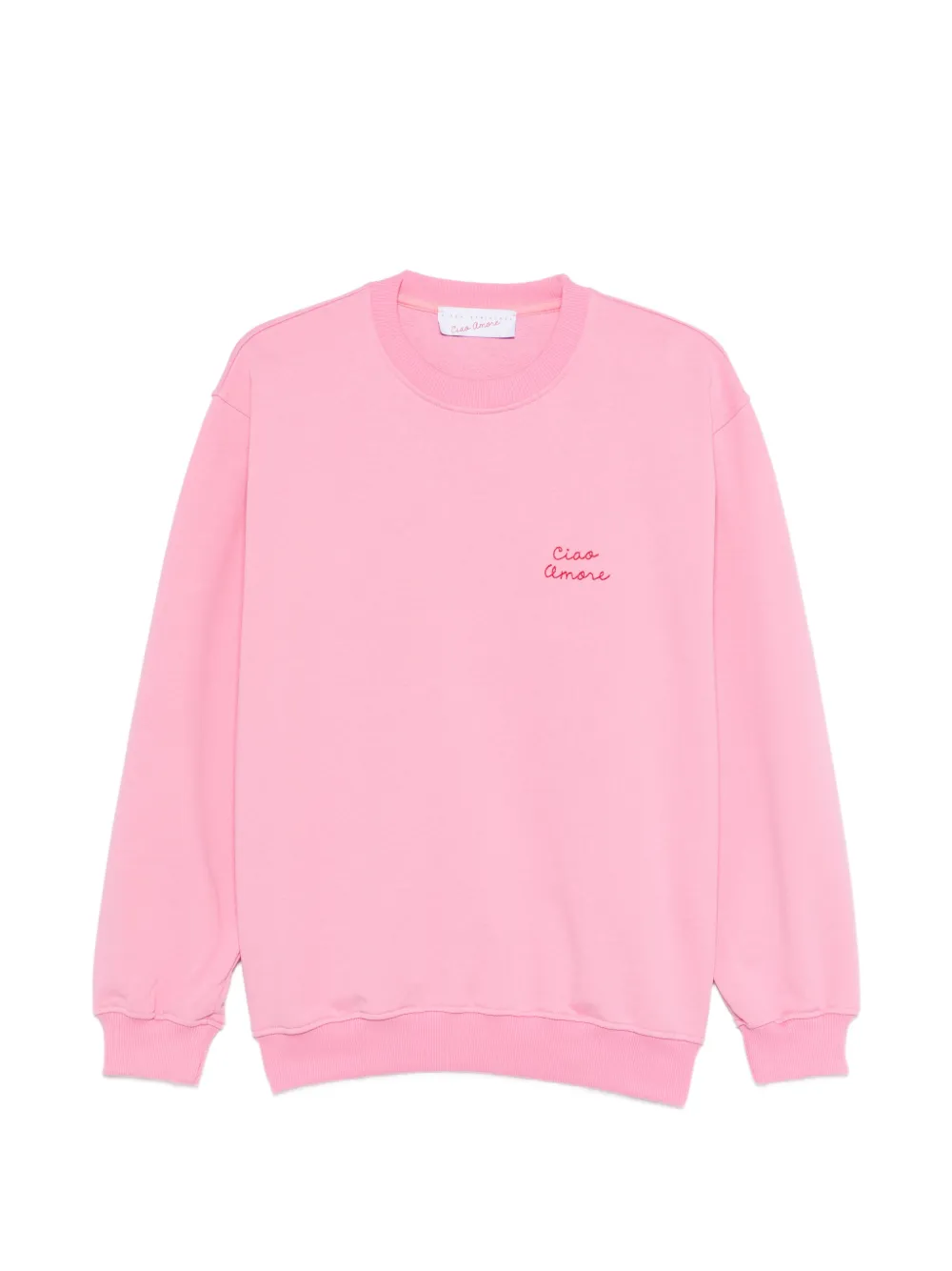Giada Benincasa crew-neck embroidered sweatshirt - Rosa