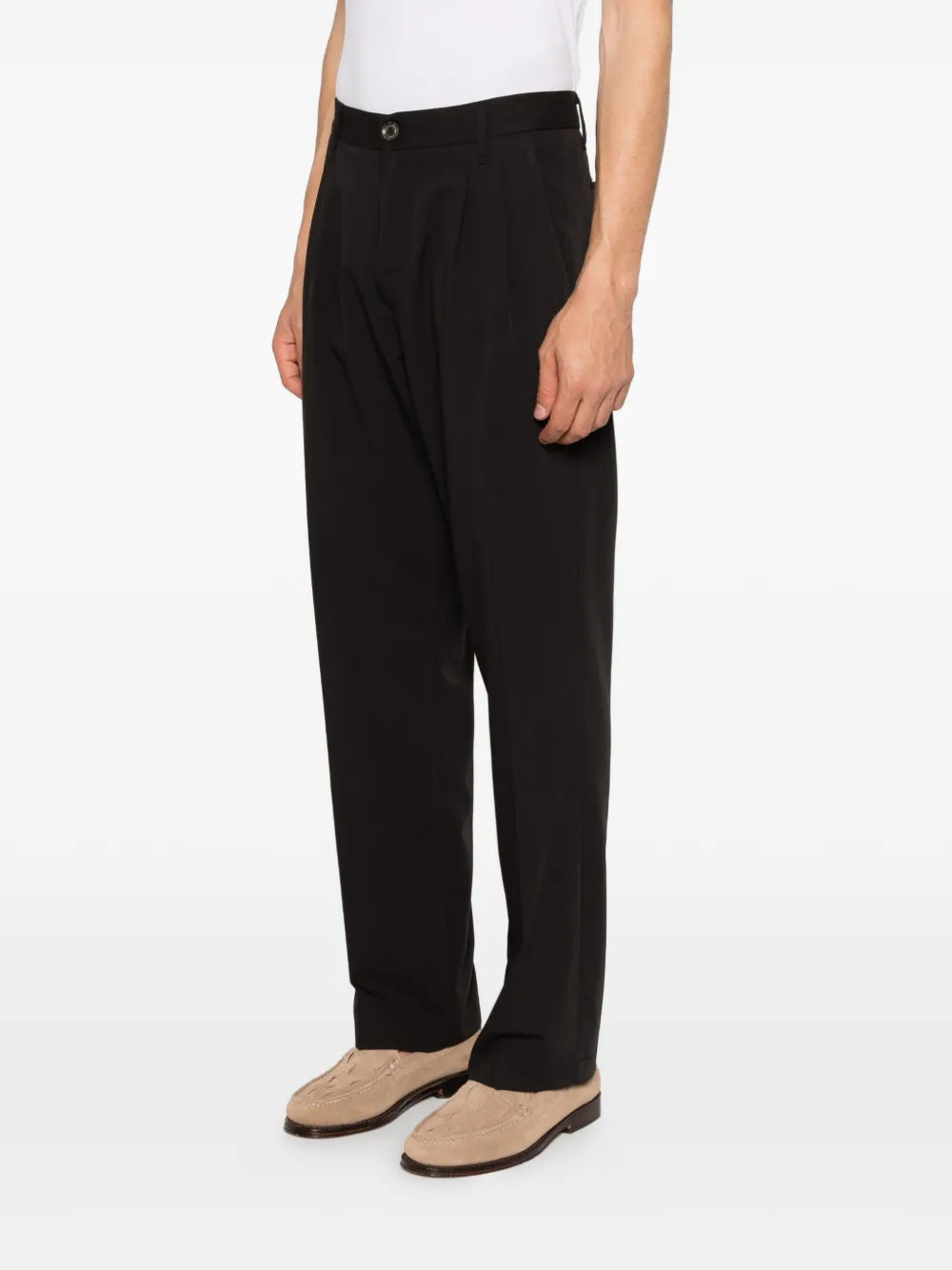  Imperial Pleated-design Trousers - Black 