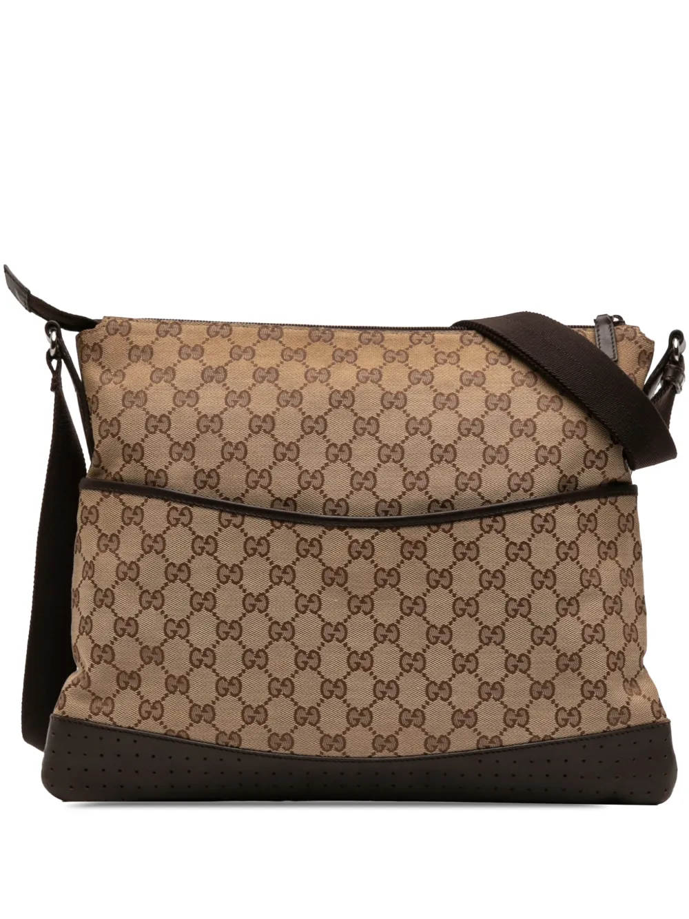 Gucci Pre-Owned 2000-2015 GG Canvas Perforated crossbody bag - Marrone