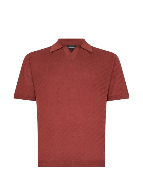 Emporio Armani patterned polo shirt