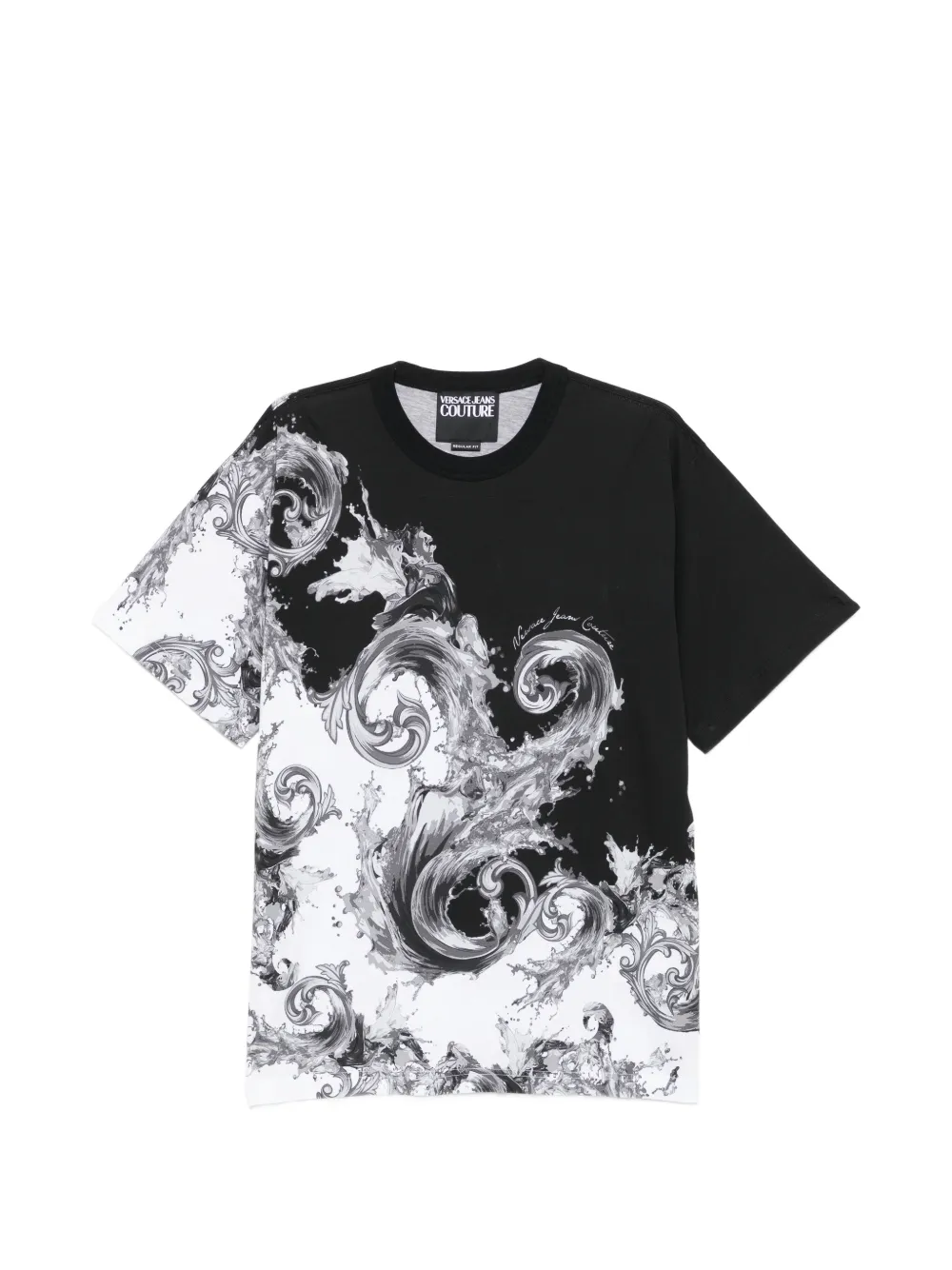 Versace Jeans Couture Barocco-print T-shirt - Nero