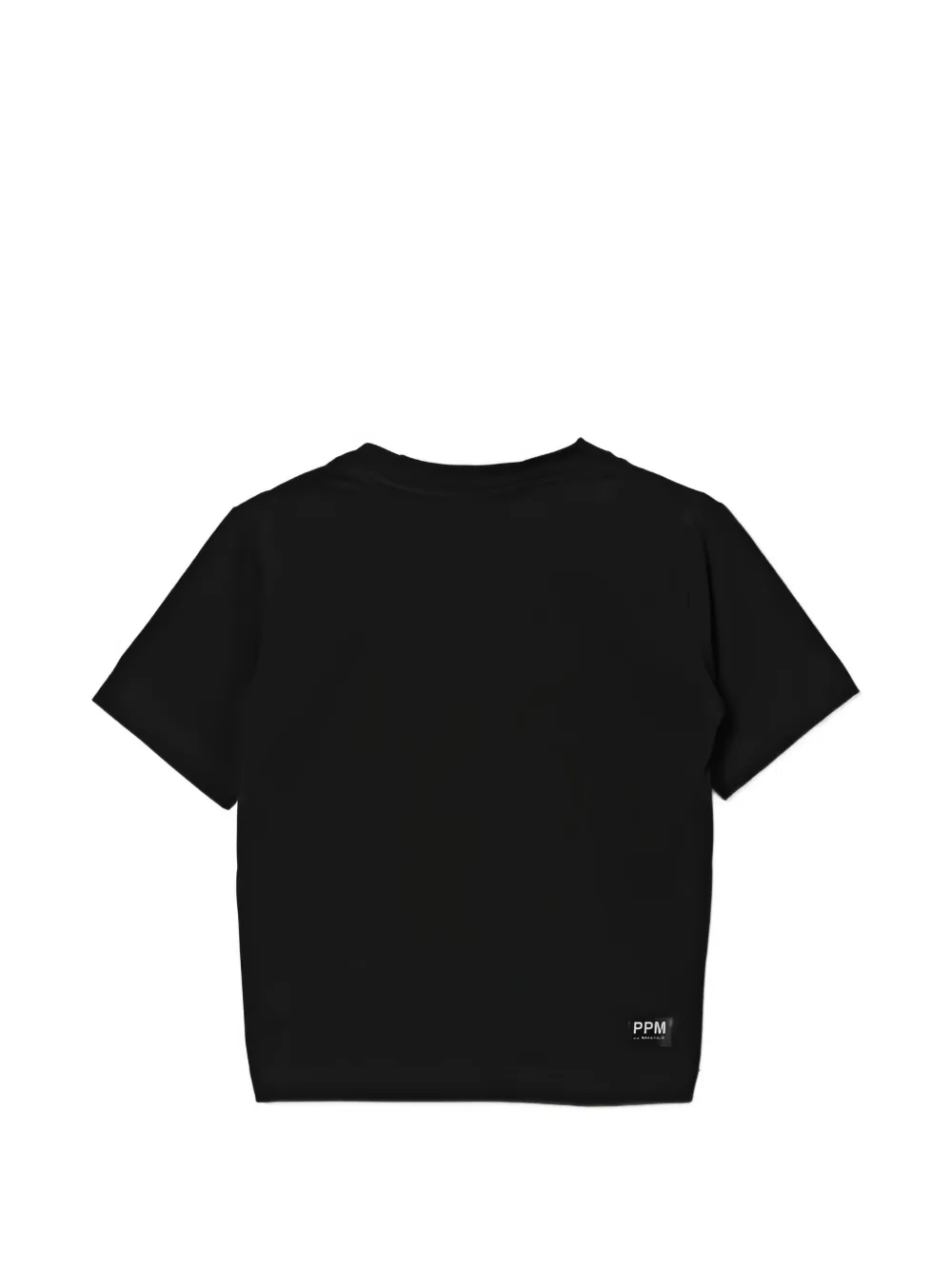 Paolo Pecora Kids T-shirt met ronde hals Zwart