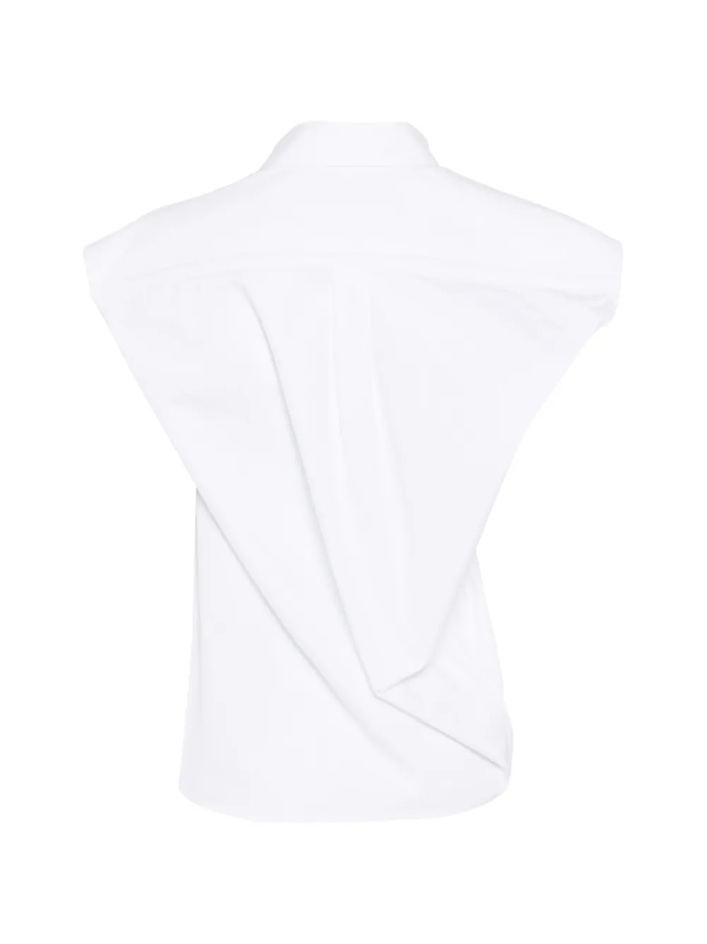 ALAINPAUL Mouwloze blouse Wit
