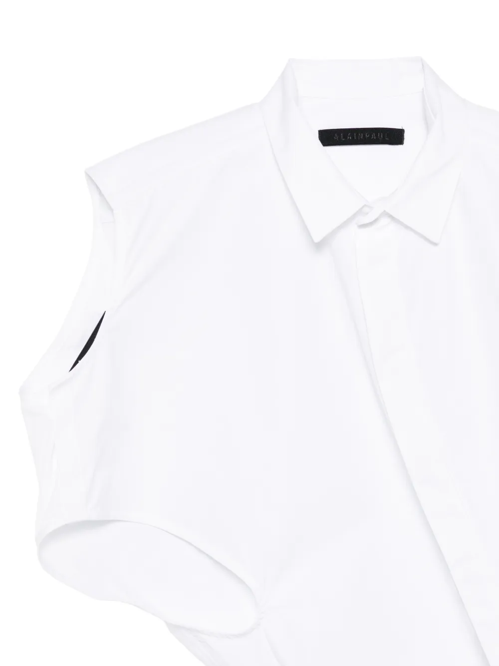 ALAINPAUL Mouwloze blouse Wit