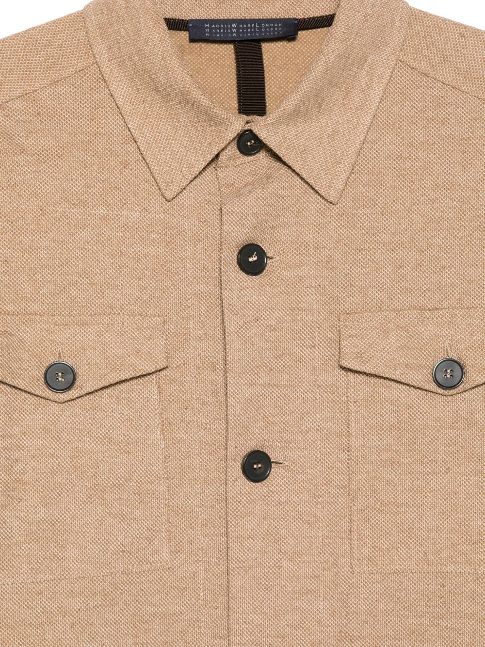 Harris Wharf London Shirtjack met zak Beige