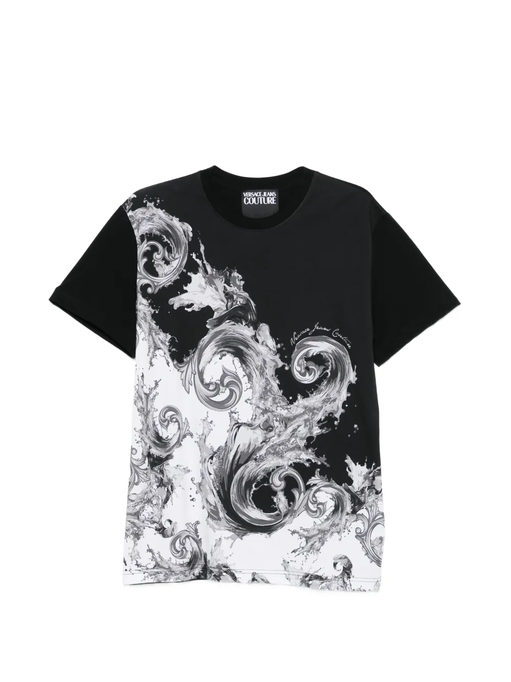 Versace Jeans Couture Barocco-print T-shirt - Nero