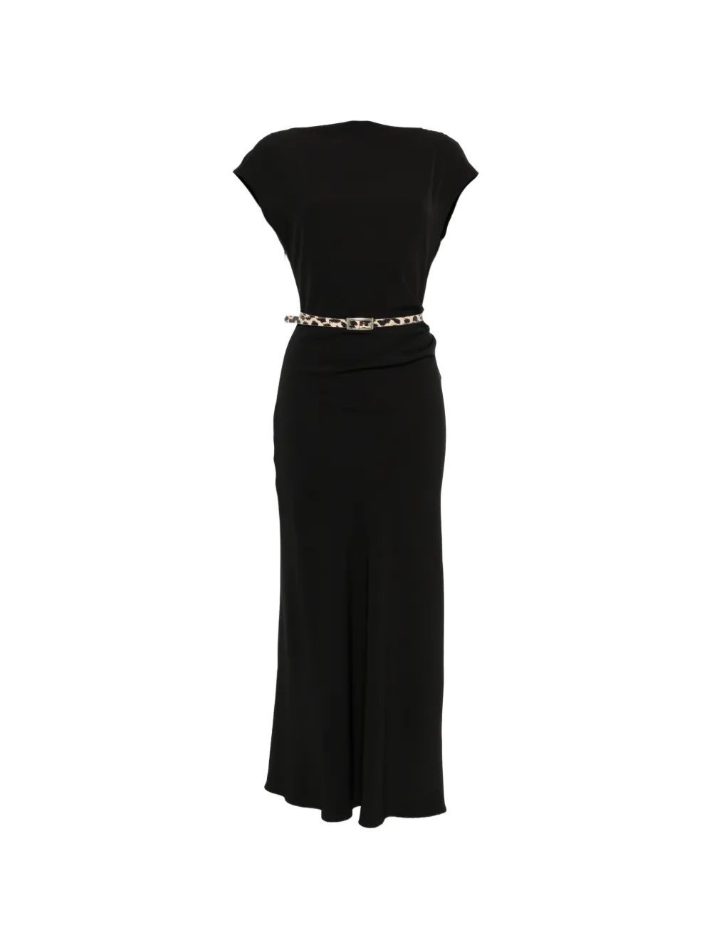 IMPERIAL belted maxi dress - Nero