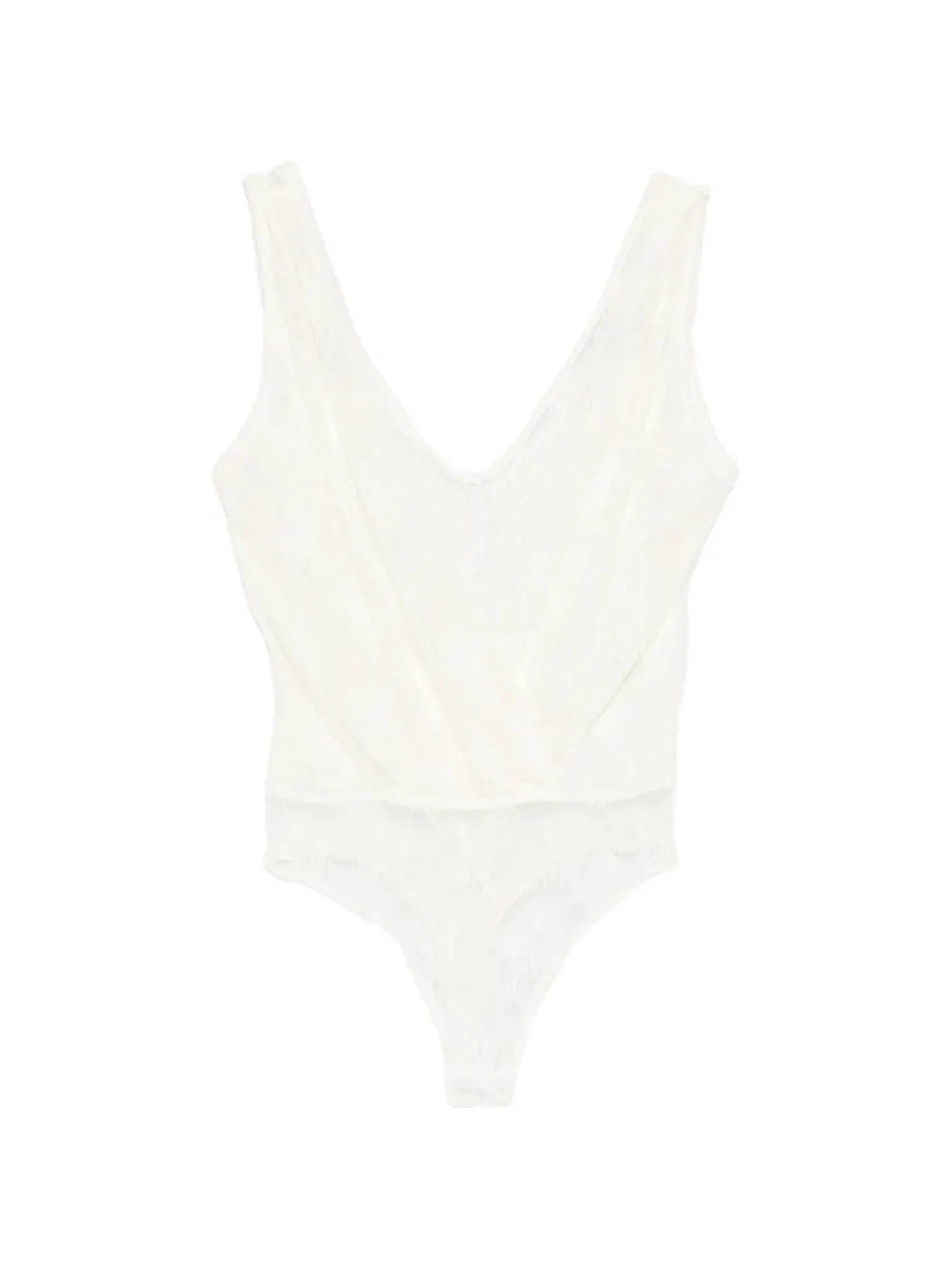 IMPERIAL lace V-neck top - Toni neutri