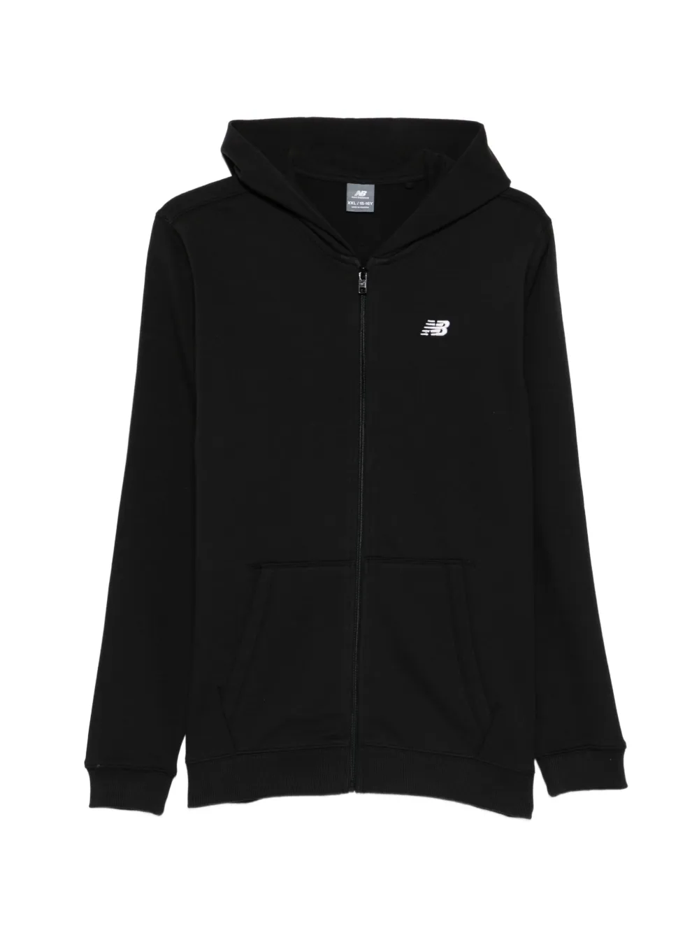 New Balance Kids Felpa con cappuccio e logo - Nero