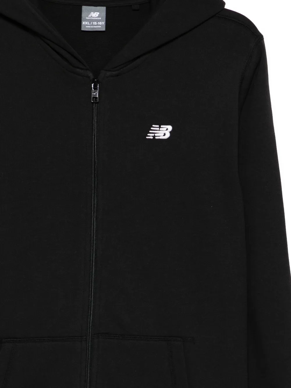 New Balance Kids Hoodie met geborduurd logo Zwart