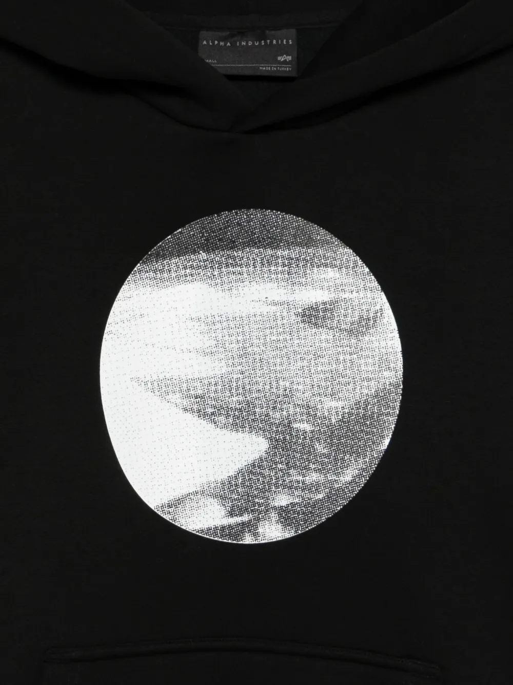 Alpha Industries Hoodie met woestijnprint Zwart