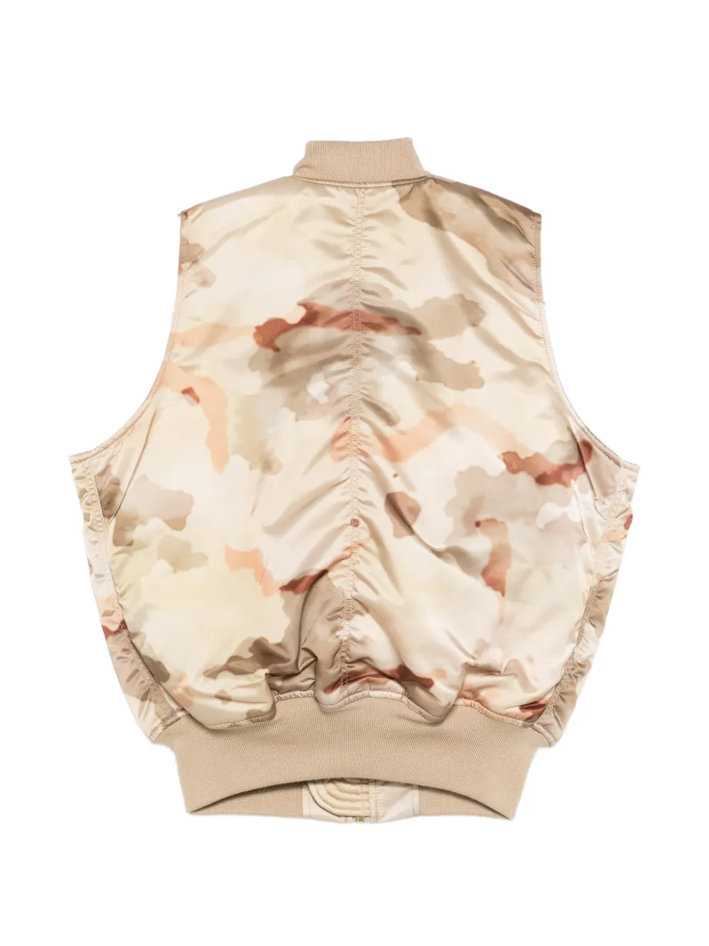 Alpha Industries MA-1 bodywarmer met camouflageprint Beige