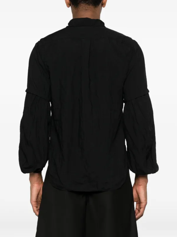 Black Comme Des Garçons Button Shirt | Black | FARFETCH