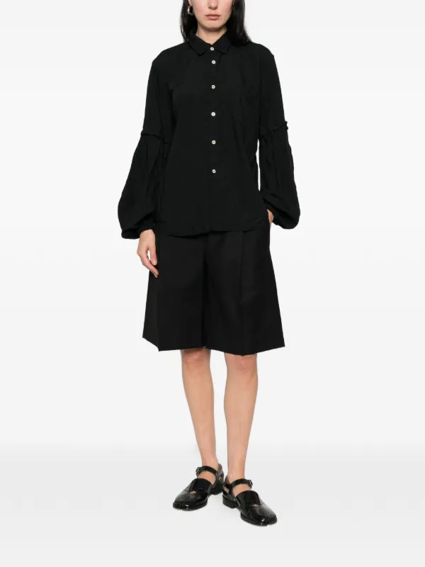 Black Comme Des Garçons ボタン シャツ | ブラック | FARFETCH JP