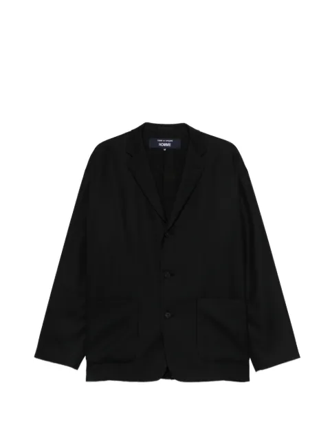Comme des Garçons Homme blazer con bolsillo de parche