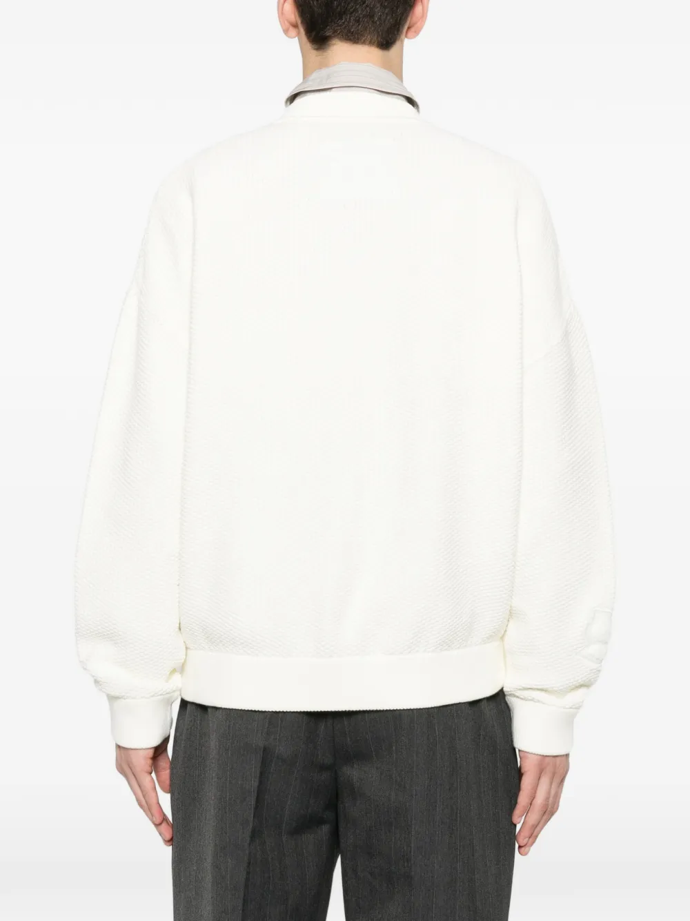 Maison Kitsuné Vest met geborduurd logo Beige
