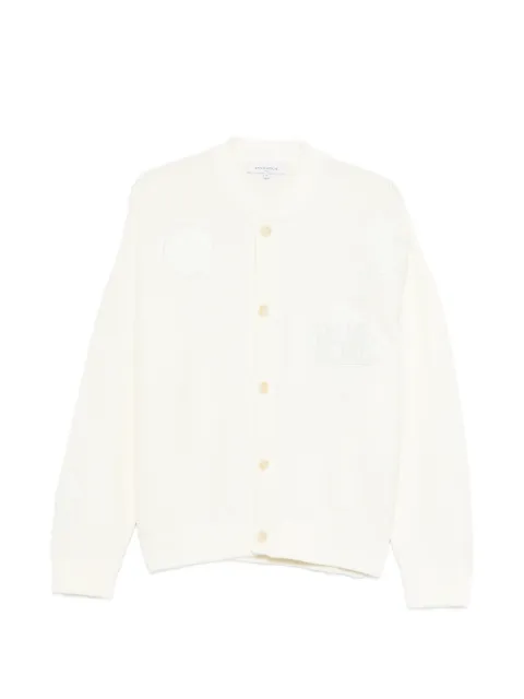 Maison Kitsuné logo-embroidered cardigan