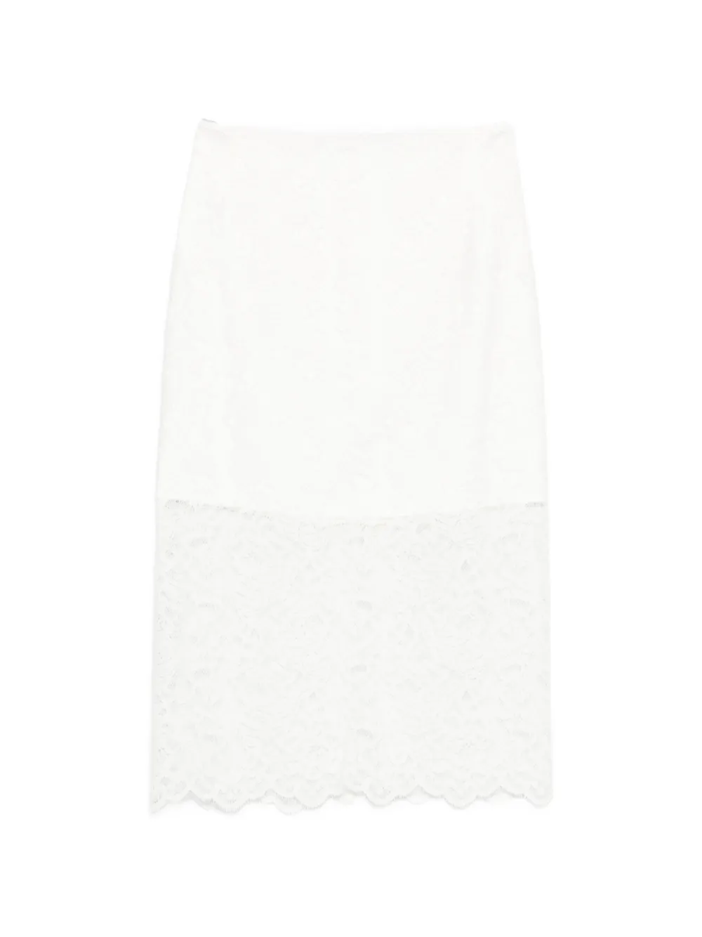 IMPERIAL Gonna midi in pizzo - Bianco