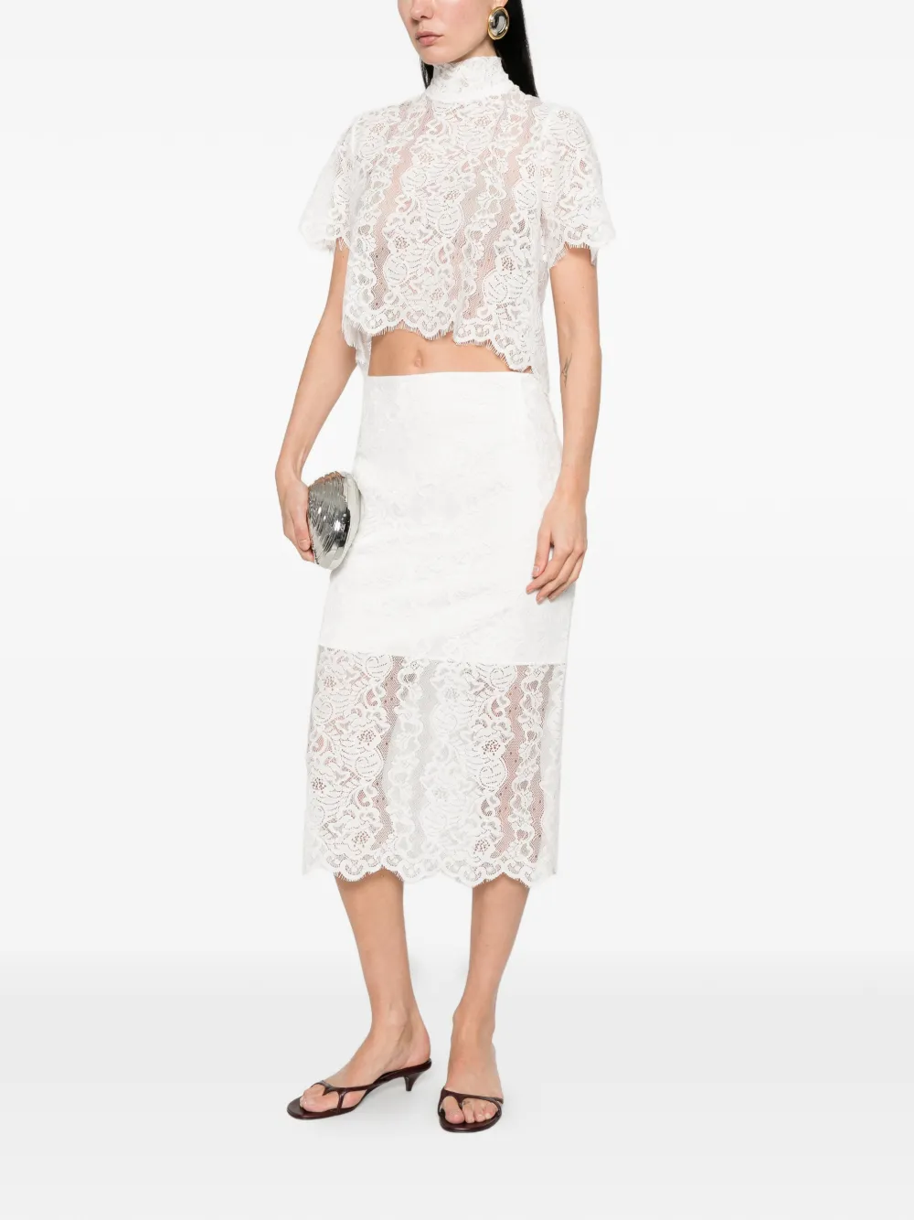 Lace Midi Skirt