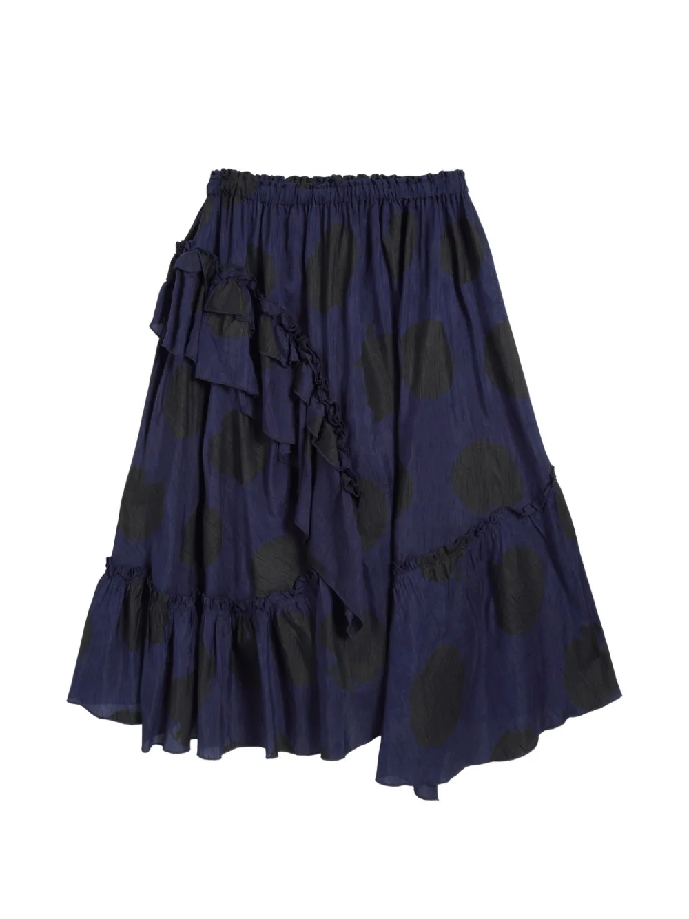 YMC ruffled spot skirt - Blu
