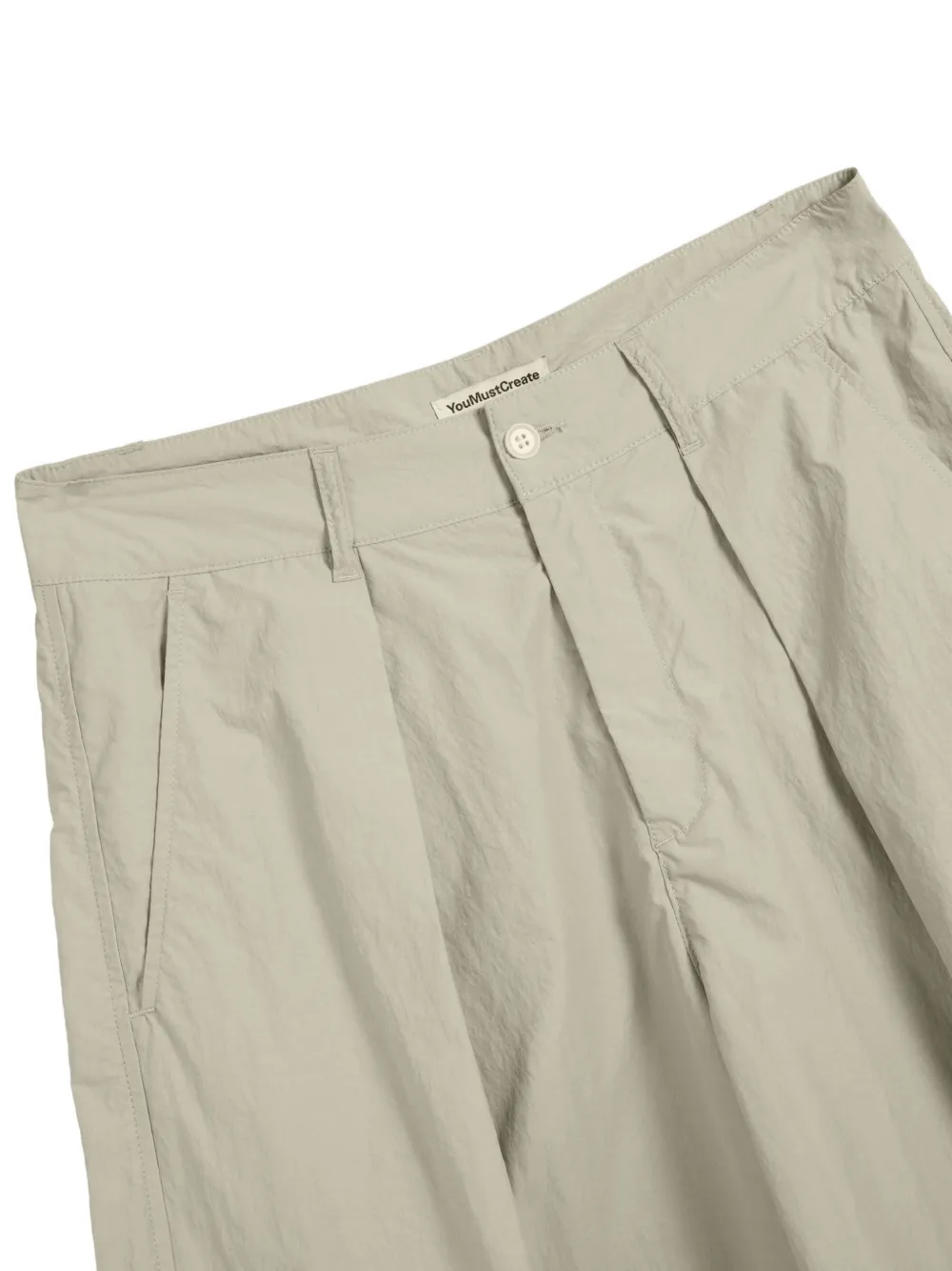  Ymc Deadbeat Pleated Trousers - Neutrals 