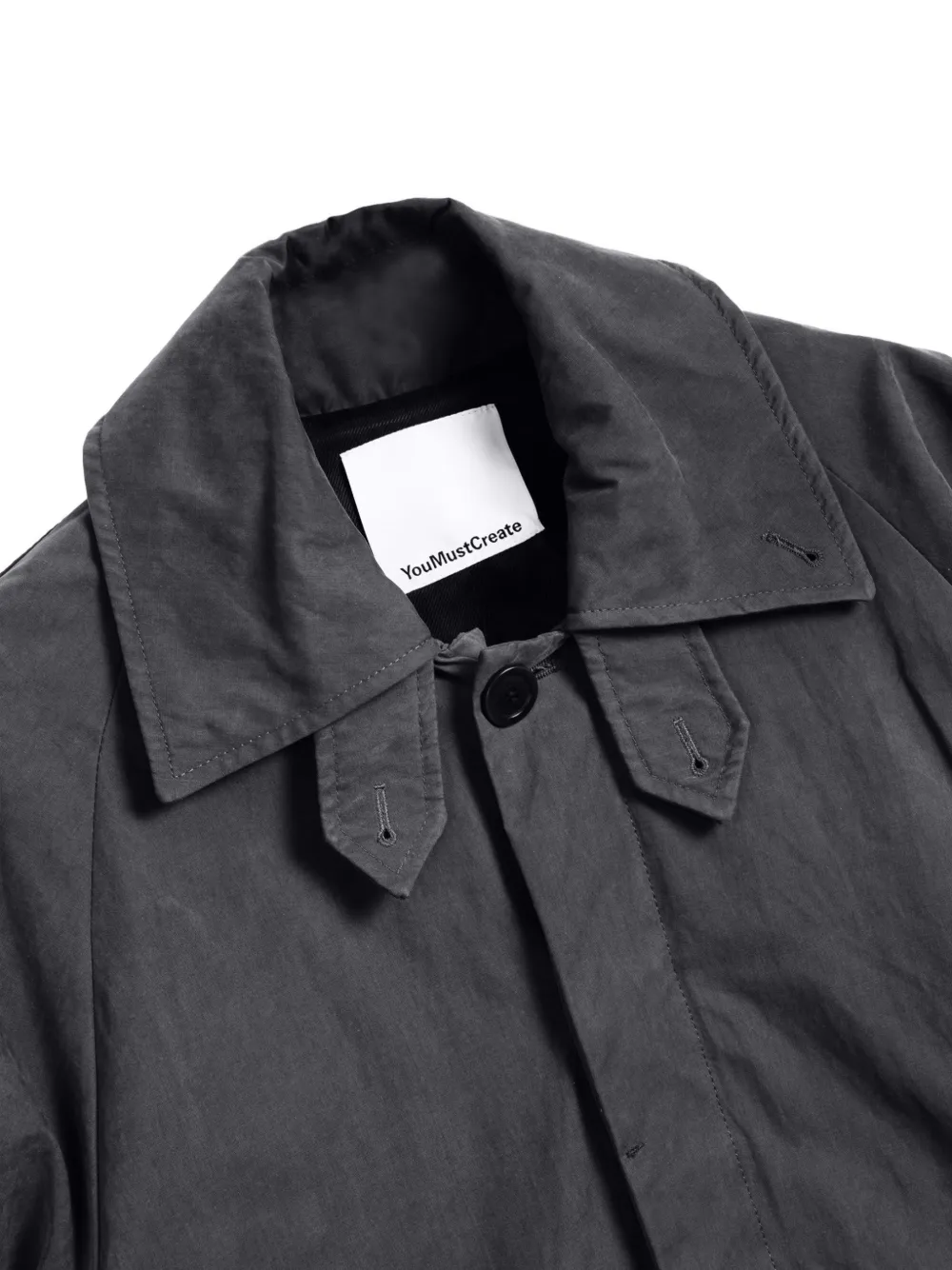  Ymc Runner Button Trench Coat - Grey 