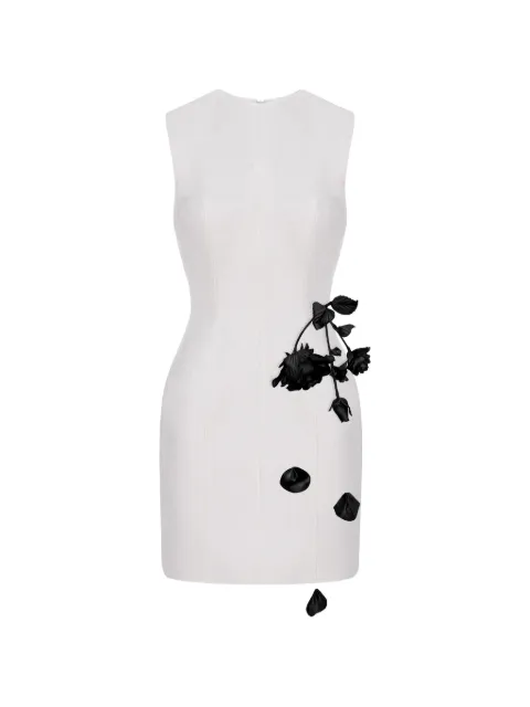Cristina Savulescu The Coquette Minikleid mit Blumenapplikation