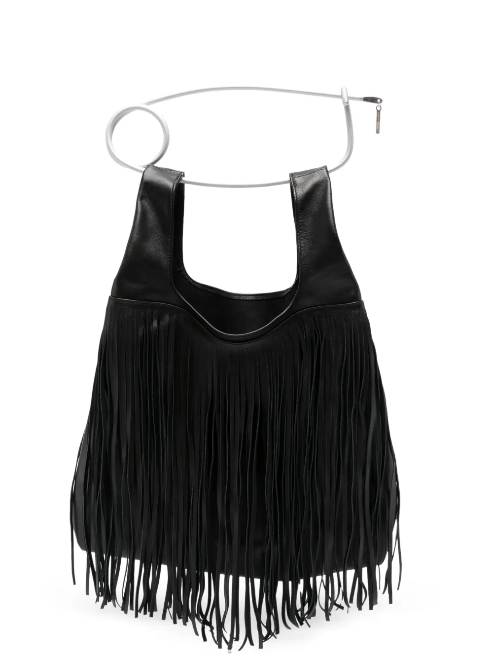Niccolò Pasqualetti fringed tote bag - Nero