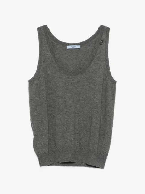 Prada scoop-neck knit top