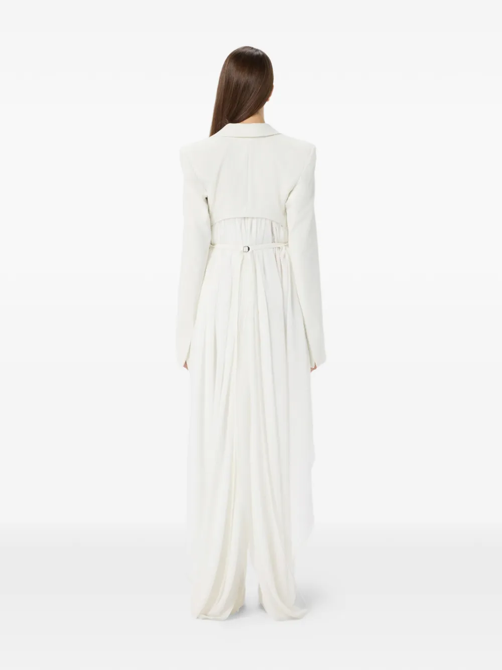 Blumarine Asymmetrische blazer met enkele rij knopen Wit