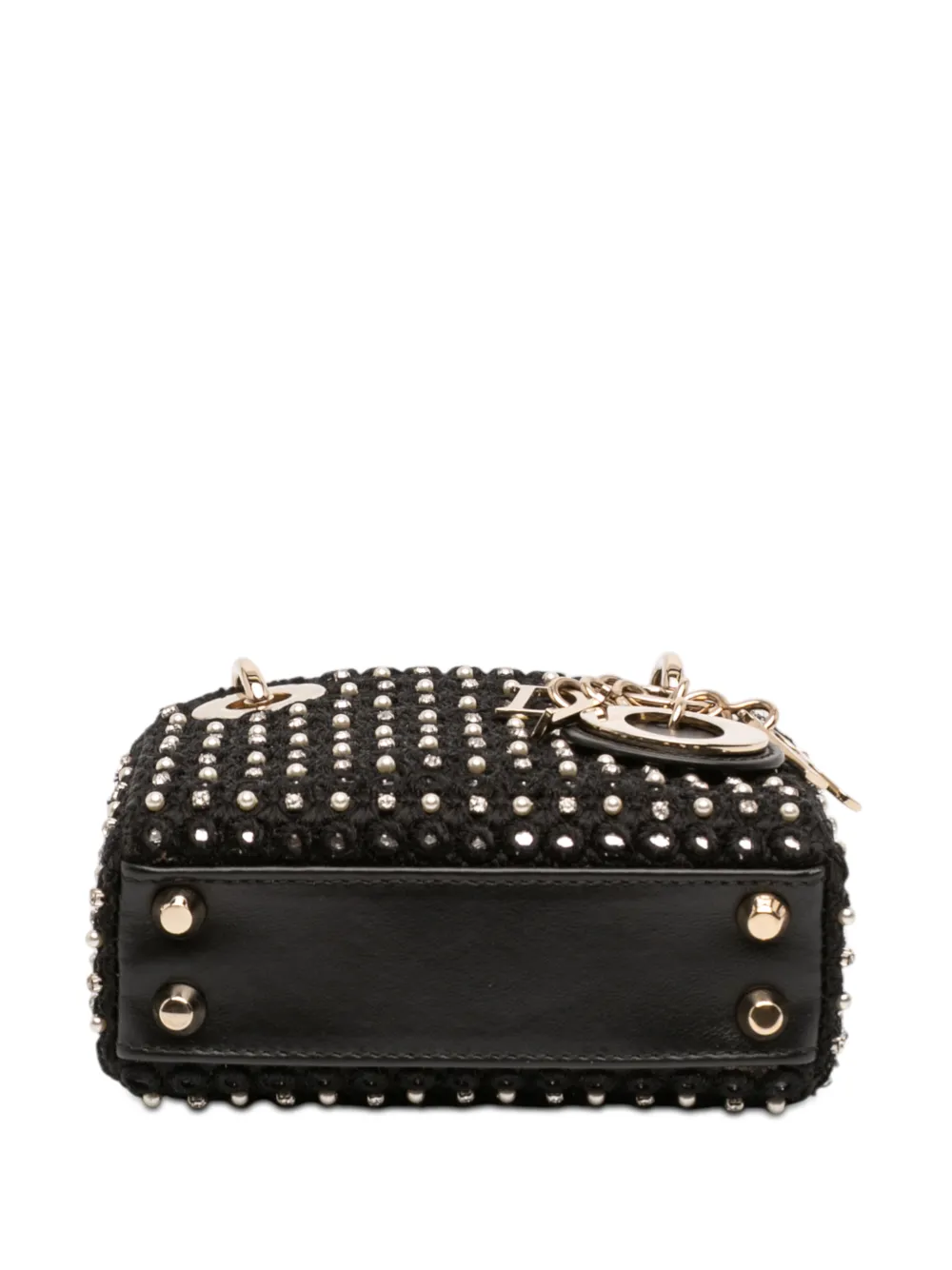 2023 Micro Satin Crystal Embellished Lady Dior Satchel